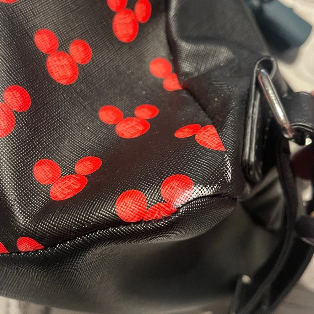 Danielle Nicole Mickey Mouse Backpack - Black Red White Preowned